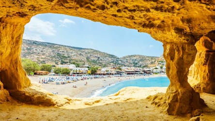 Matala beach half-day tour with transfer and lunch